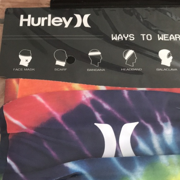 NWT Hurley Rainbow Multi-Functional Gaiter (mask) - Picture 2 of 3